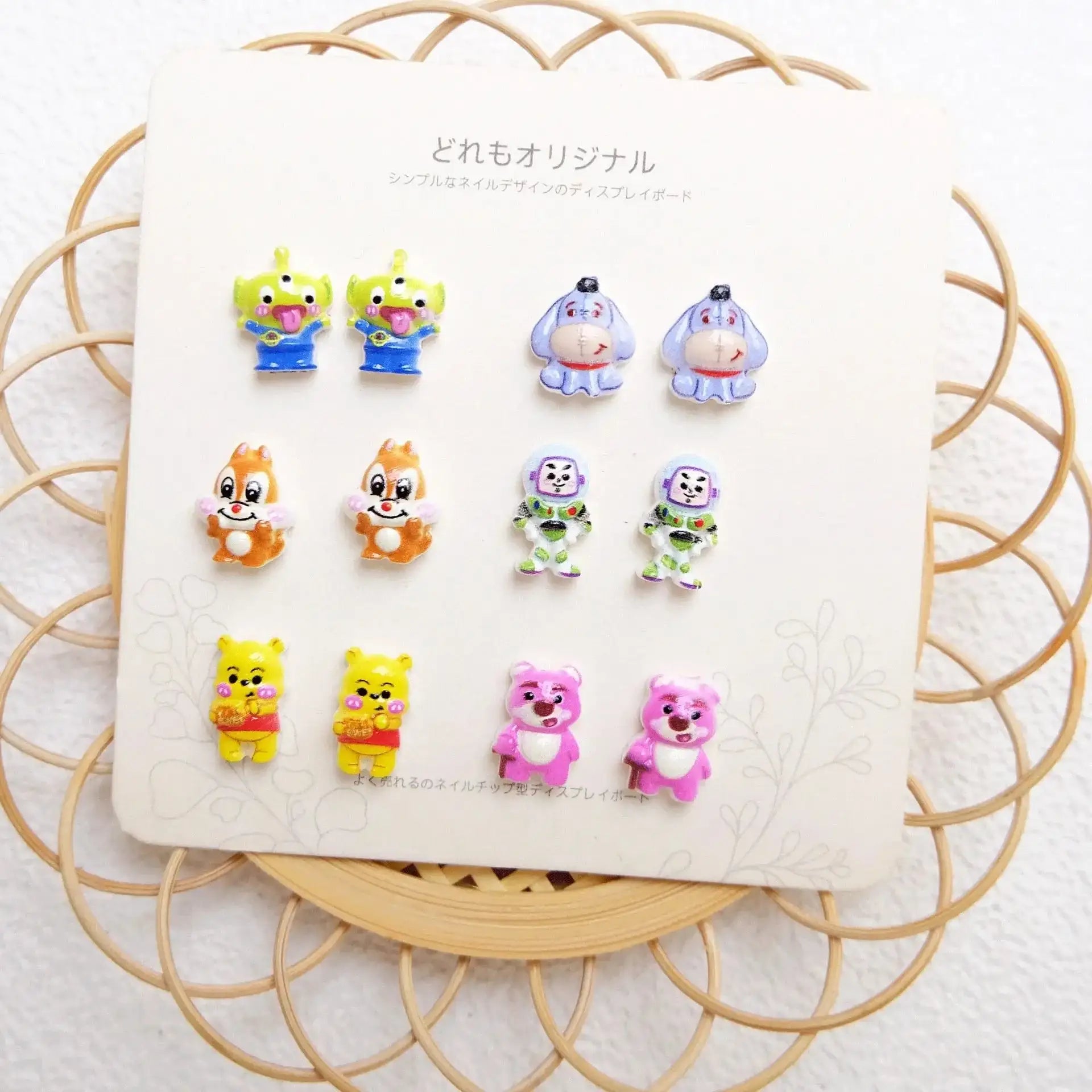 FS10779-Mixed Disney Character Acrylic Nail Charms -Zoe DIY Wholesale