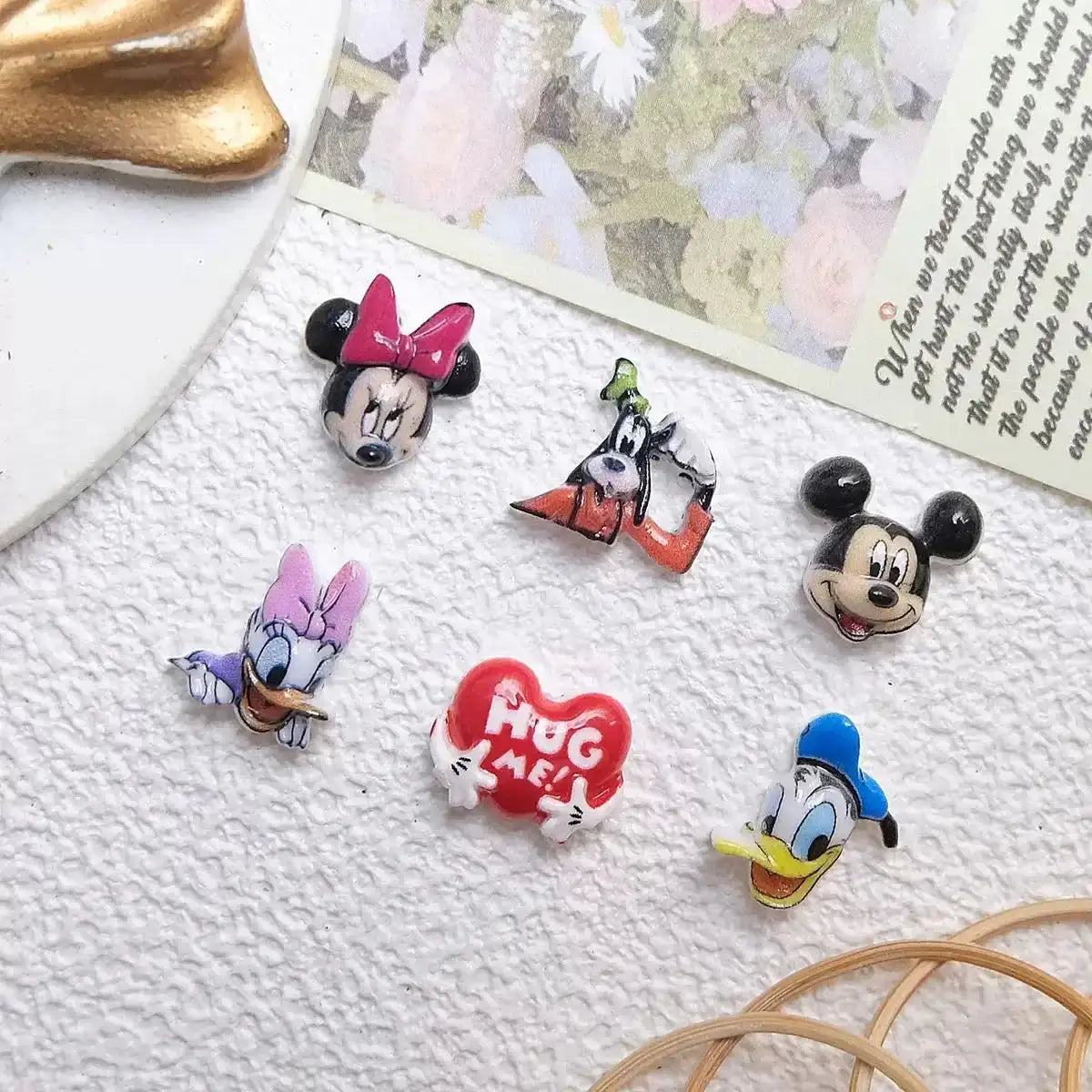 FS10780-12MM Mickey & Friends Resin Nail Charms -Zoe DIY Wholesale