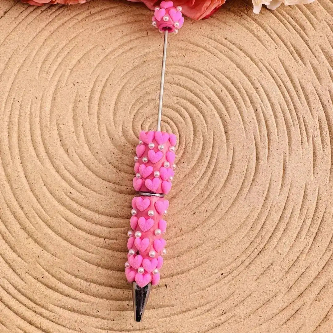 FS10811-Heart Fancy Beadable Pens -Zoe DIY Wholesale