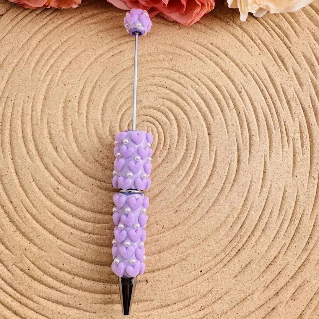 FS10811-Heart Fancy Beadable Pens -Zoe DIY Wholesale