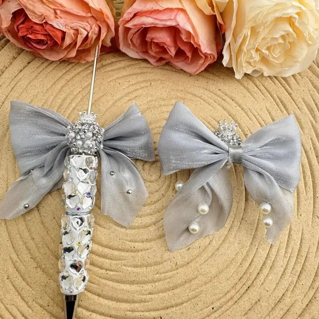 FS10817-Pearl Bow Sugar Beads -Zoe DIY Wholesale