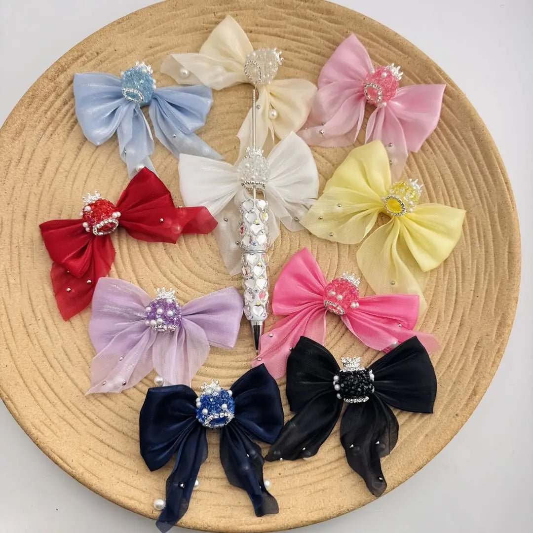 FS10817-Pearl Bow Sugar Beads -Zoe DIY Wholesale