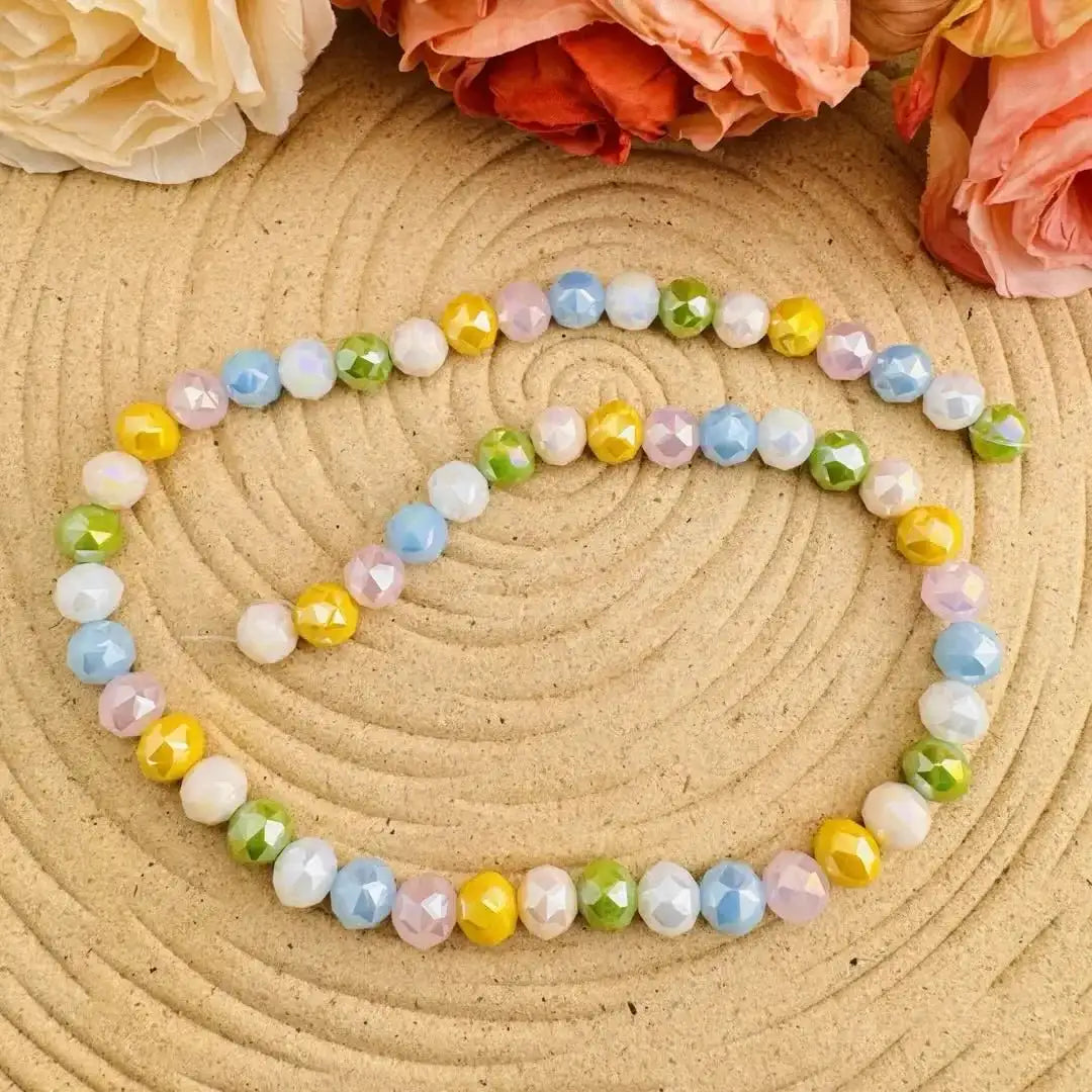 FS10830-About 54pcs/Strand Crystal Glass Beads 8mm -Zoe DIY Wholesale