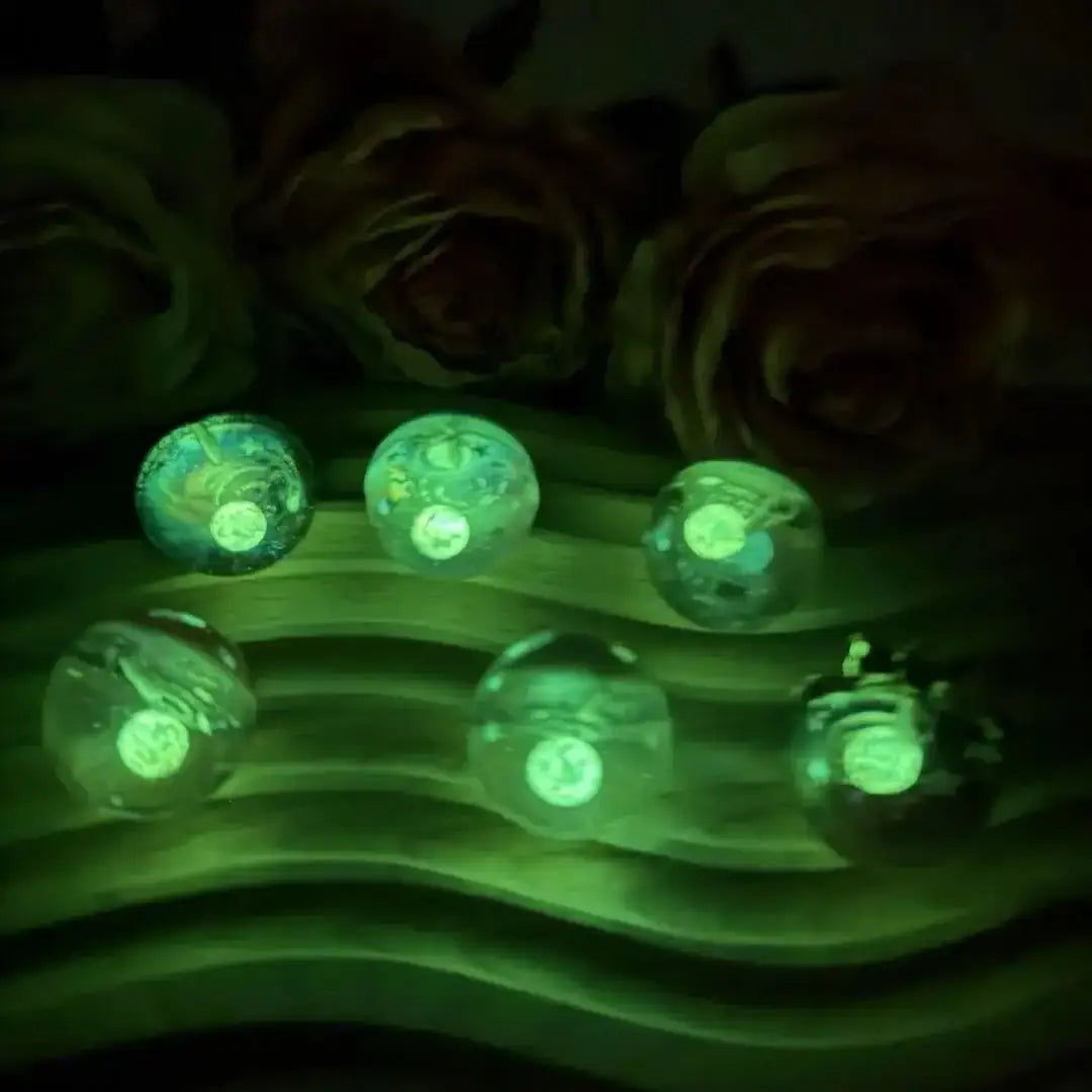 FS10831-25mm UV One Hole Resin Beads Luminous -Zoe DIY Wholesale
