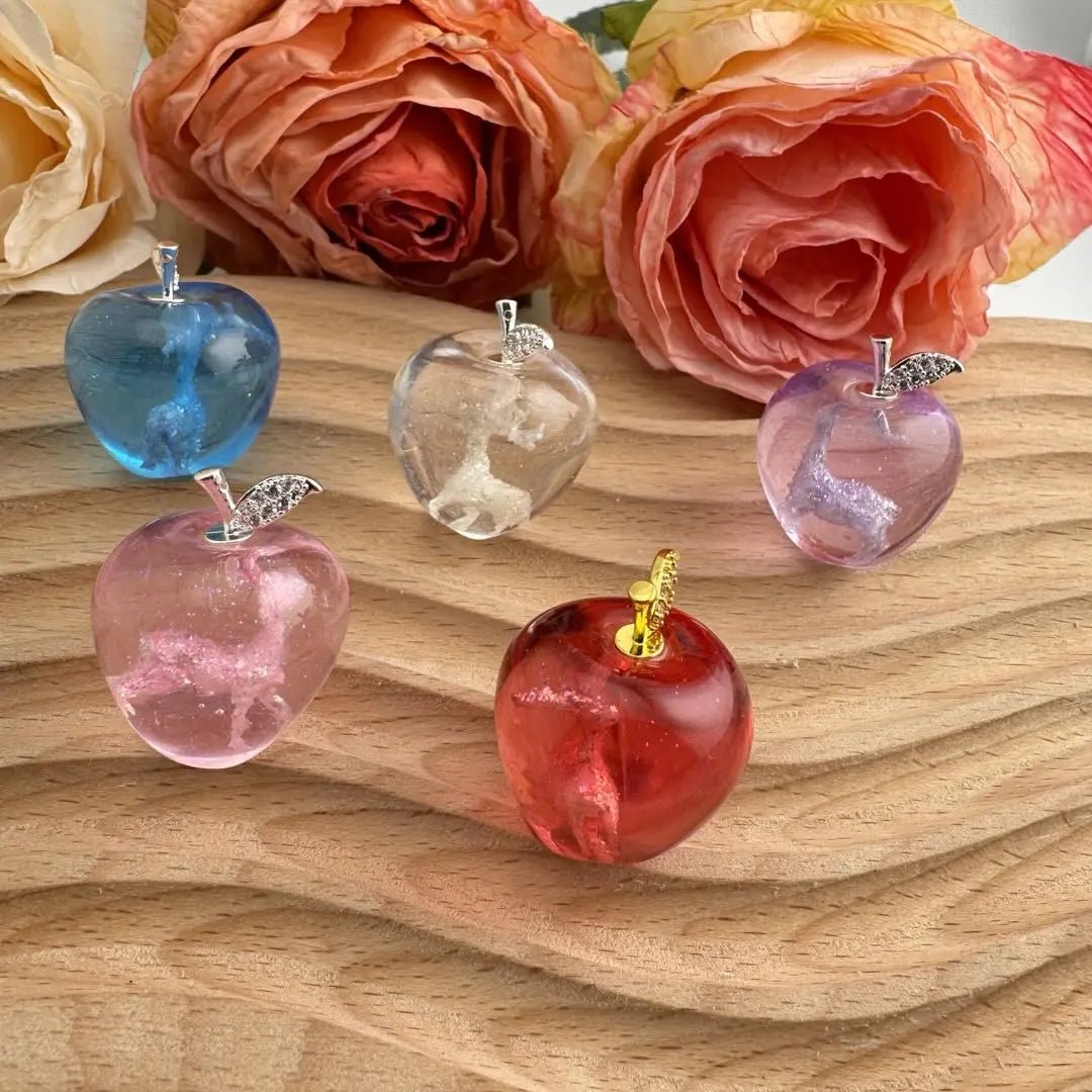 FS10832-About 24×29mm Luminous Deer Apple Resin Charms -Zoe DIY Wholesale