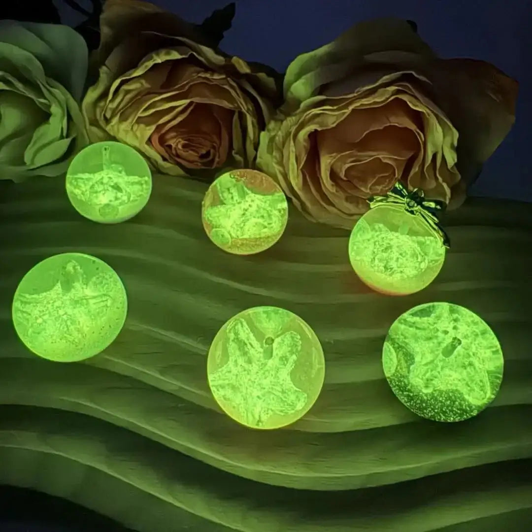 FS10833-25mm UV One Hole Beads Glowing -Zoe DIY Wholesale