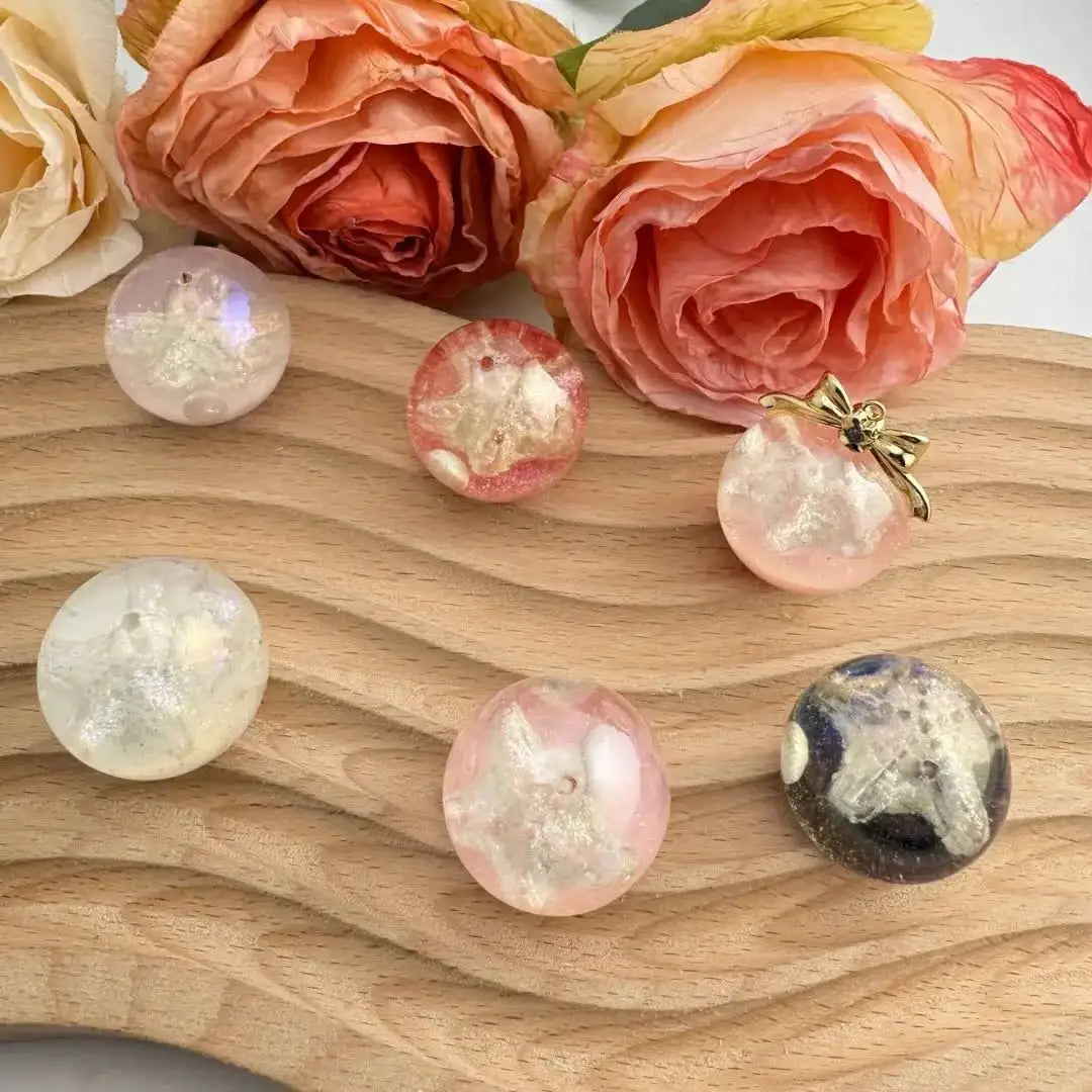 FS10833-25mm UV One Hole Beads Glowing -Zoe DIY Wholesale