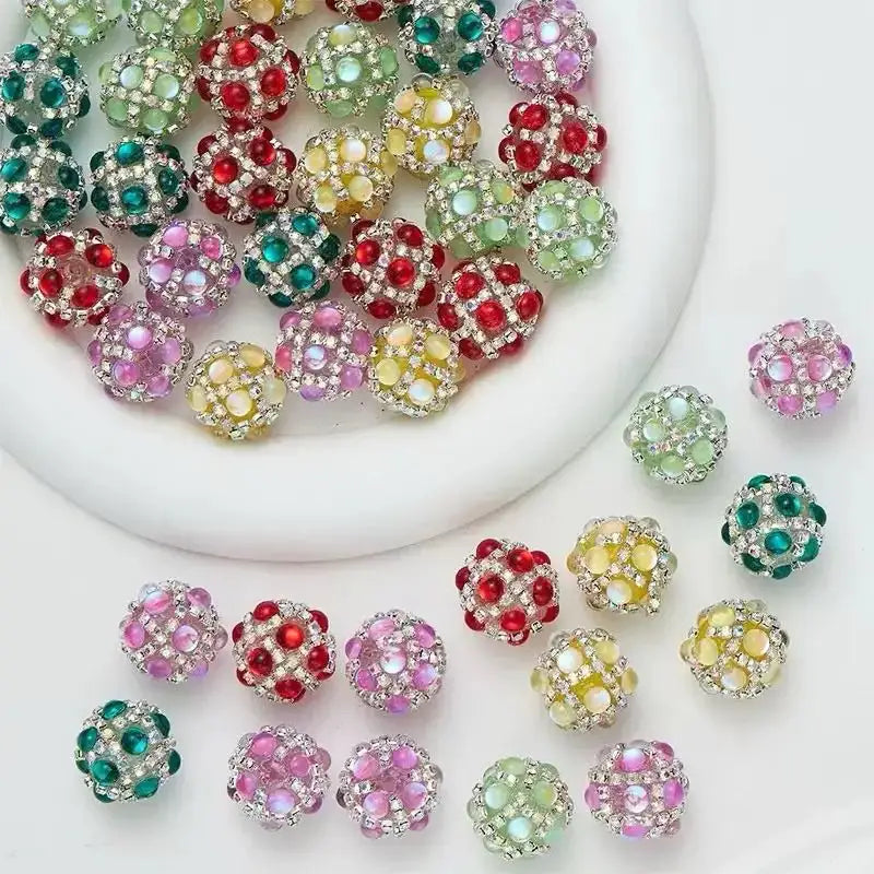FS10878-16mm Mixed Fancy Beads -Zoe DIY Wholesale