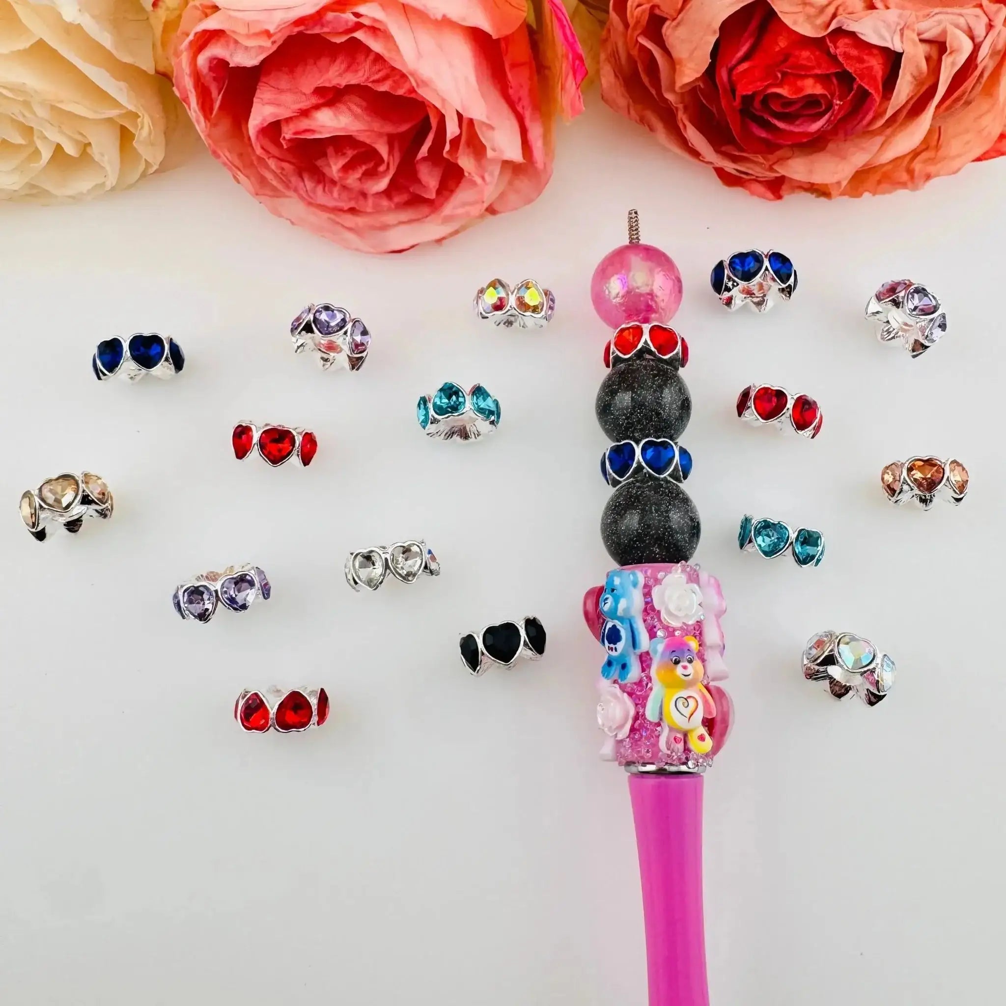 FS10885-14MM Metal Alloy Heart Spacer -Zoe DIY Wholesale