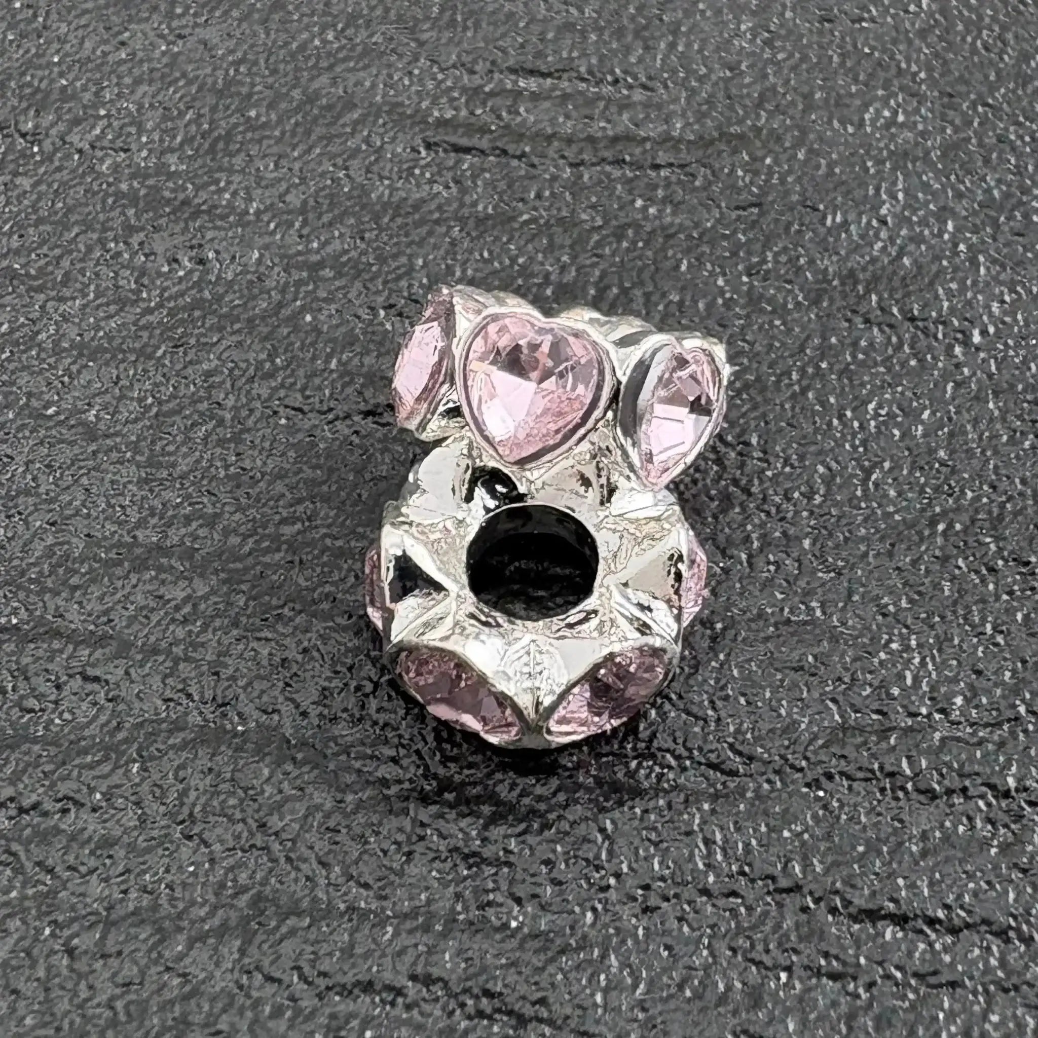 FS10885-14MM Metal Alloy Heart Spacer -Zoe DIY Wholesale
