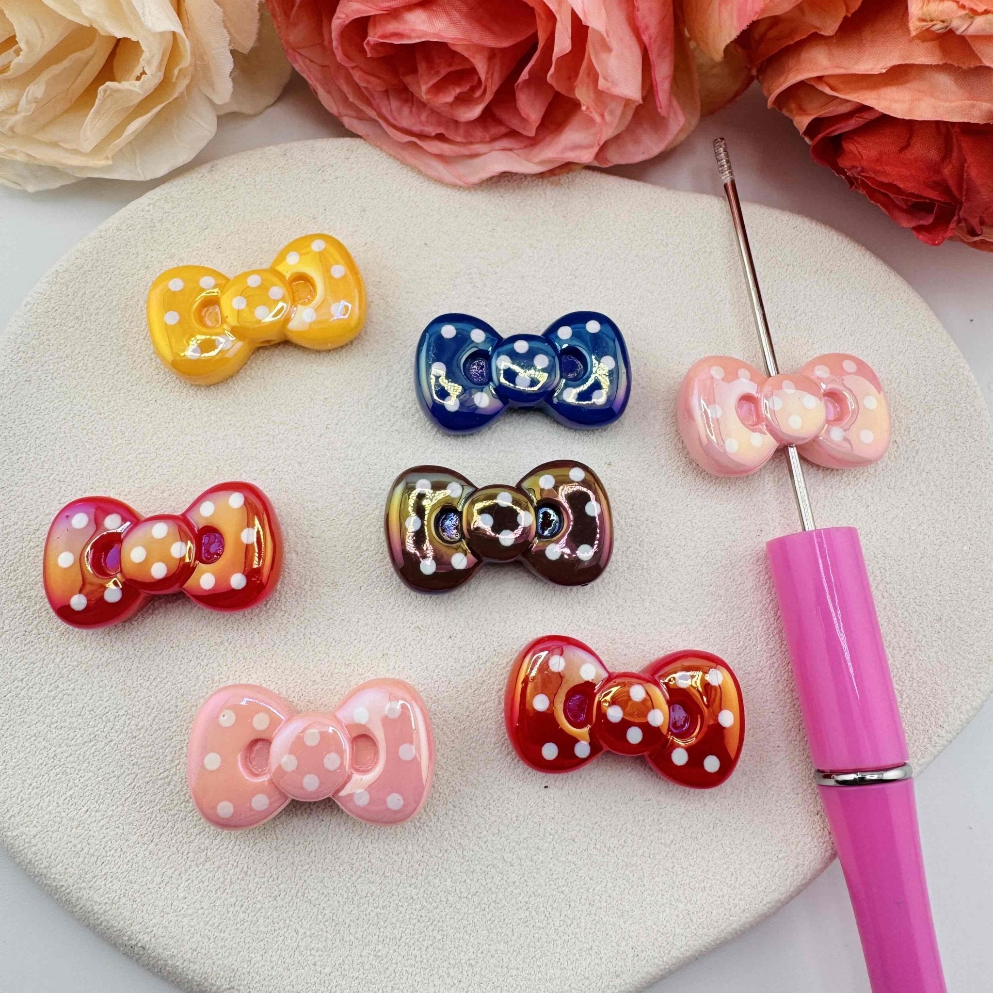 FS10907-17×30mm UV Coating Resin Beads For Beadable Pens Keychain Jewelry Making -Zoe DIY Wholesale