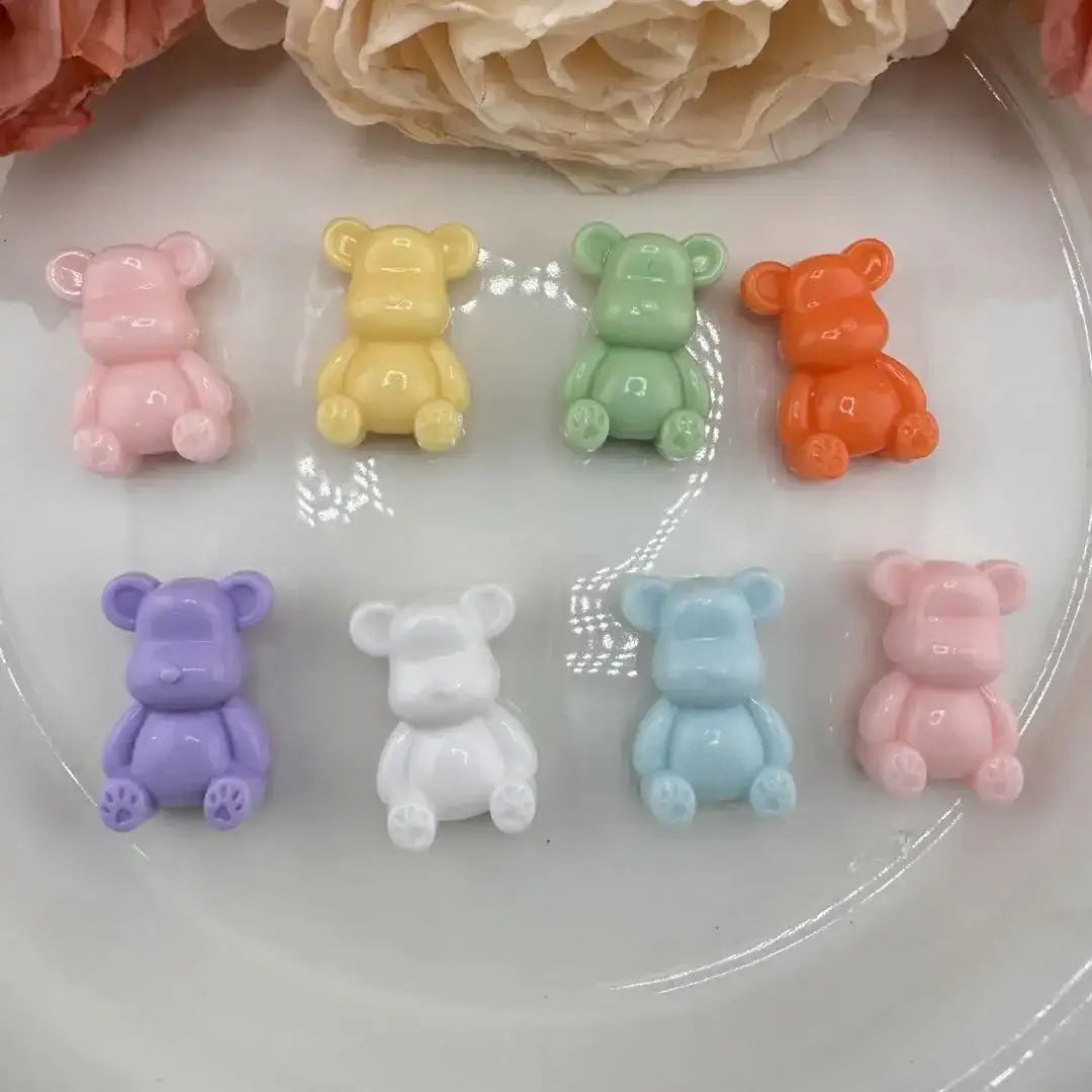 FS10949-About 18×26mm Mixed Color Bear Based Beads -Zoe DIY Wholesale