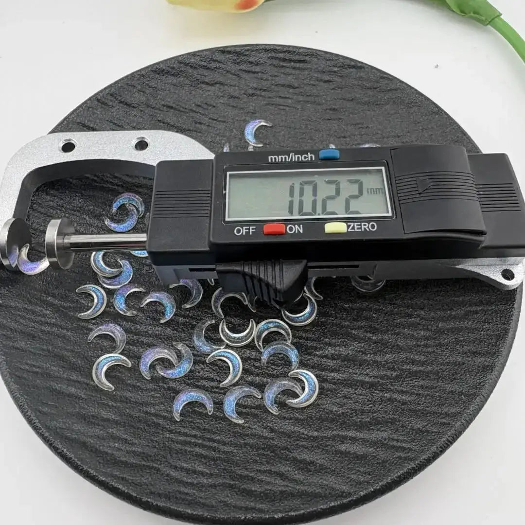 FS10980-10MM Starry Galaxy Moon Nail Charms -Zoe DIY Wholesale