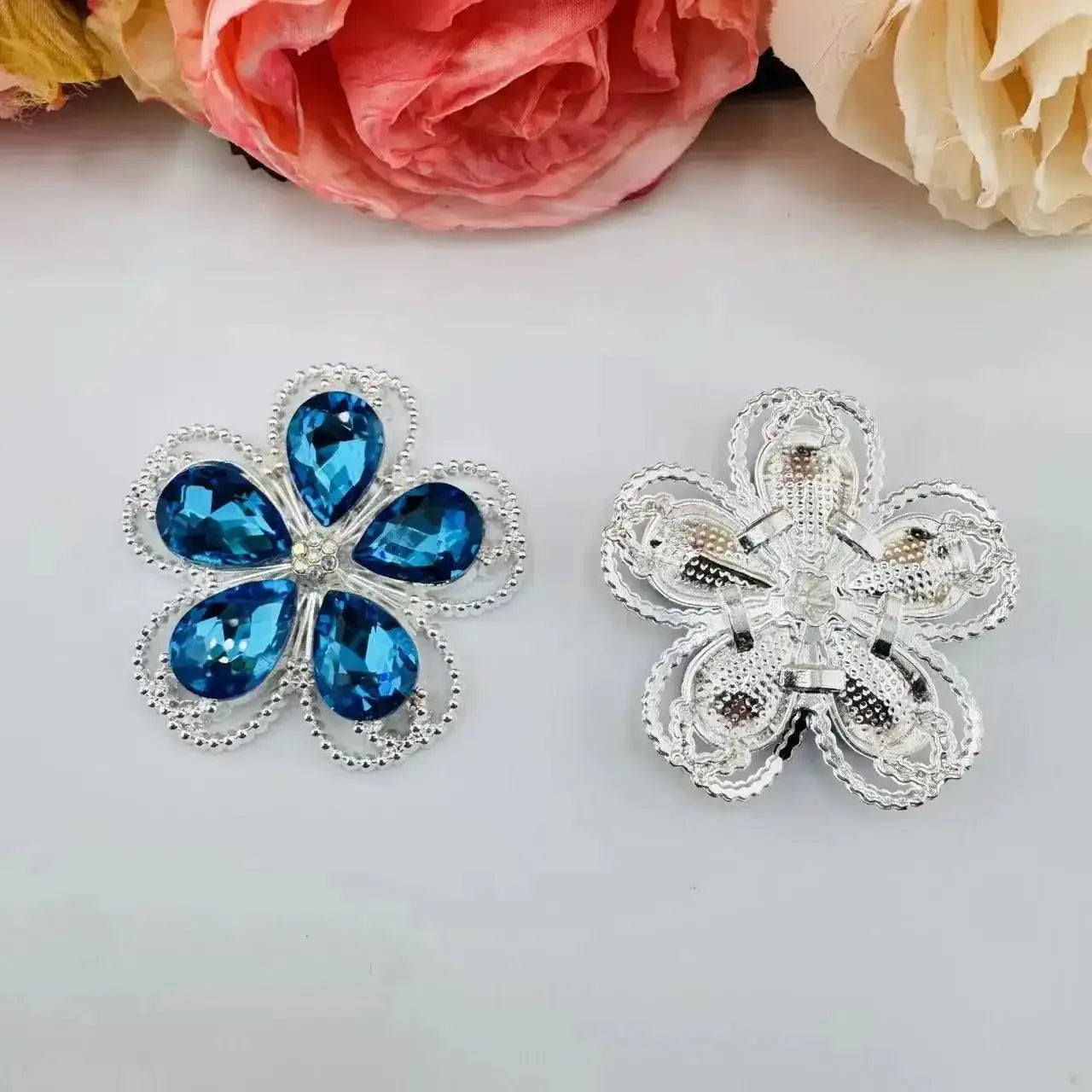 FS10999-41MM Flower Alloy Metal Charms For Making Fancy Beads -Zoe DIY Wholesale