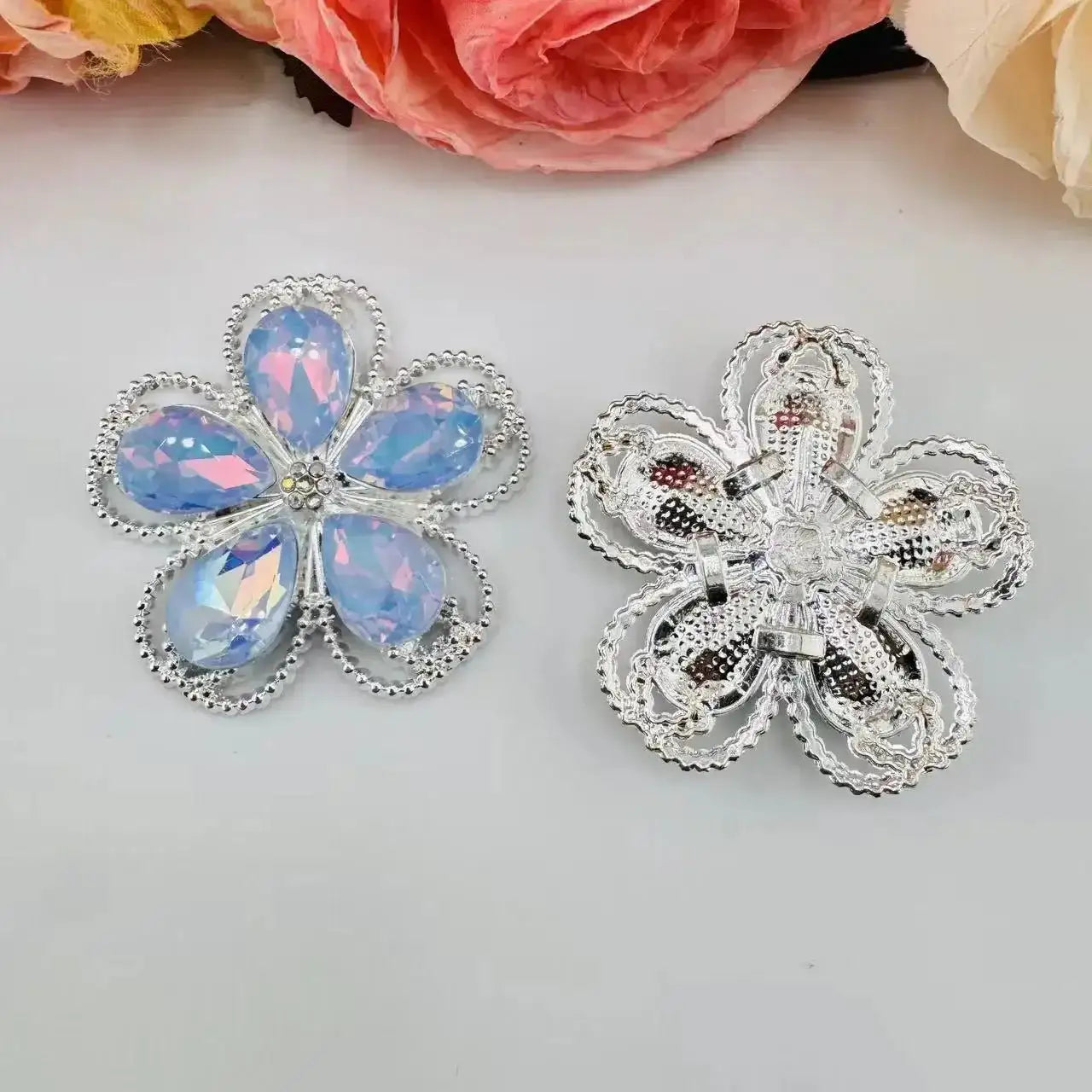 FS10999-41MM Flower Alloy Metal Charms For Making Fancy Beads -Zoe DIY Wholesale