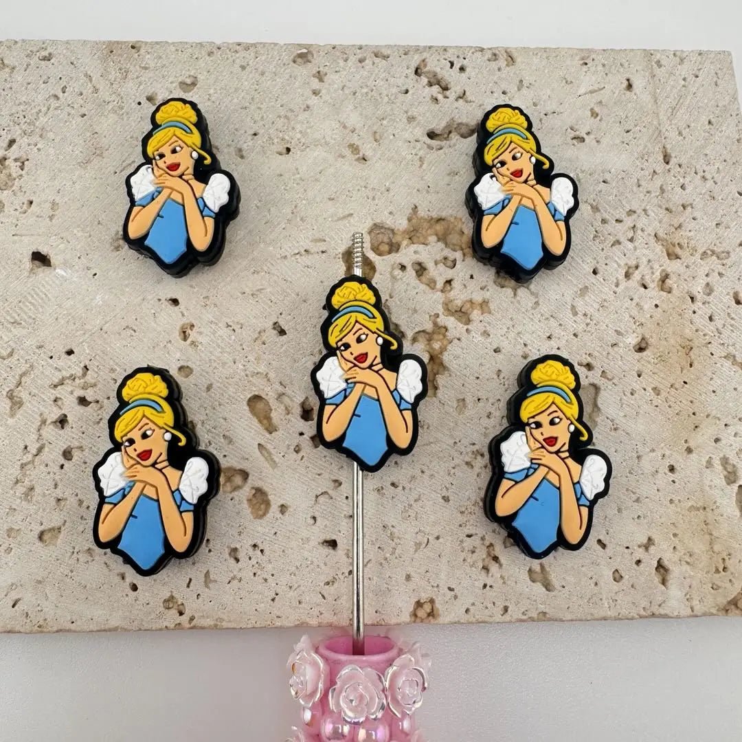 FS11008-Cinderella Silicone Focal Beads -Zoe DIY Wholesale