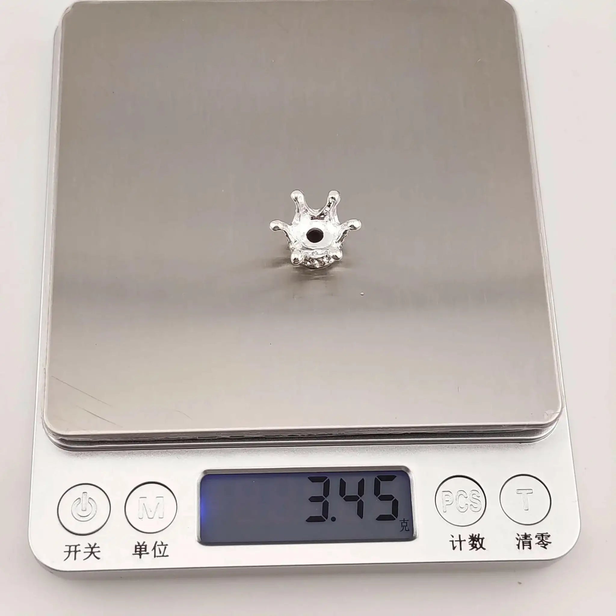 FS1114-15MM Silver Crown Spacer Fit For Beadspen Beads -Zoe DIY Wholesale