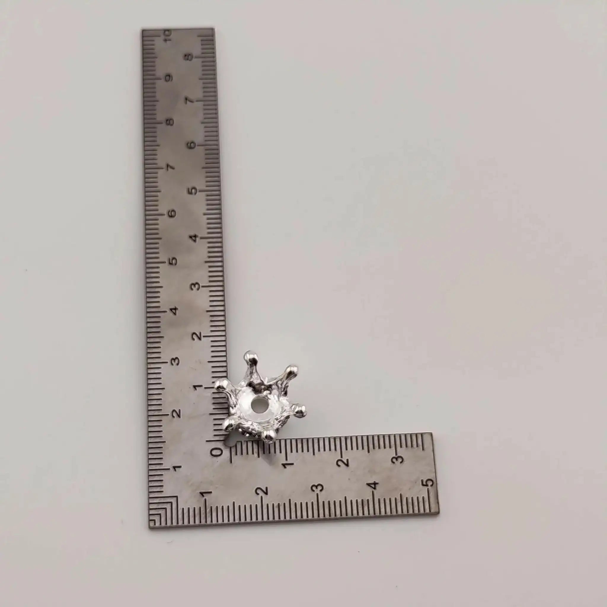 FS1114-15MM Silver Crown Spacer Fit For Beadspen Beads -Zoe DIY Wholesale