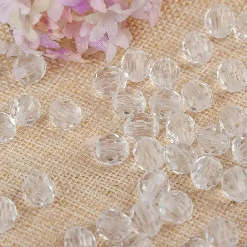 FS11169-About 8mm Facted Acrylic Beads -Zoe DIY Wholesale