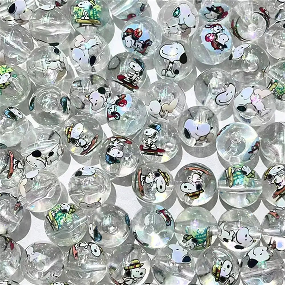 FS1193-16MM Transparent Snoopy Beads -Zoe DIY Wholesale