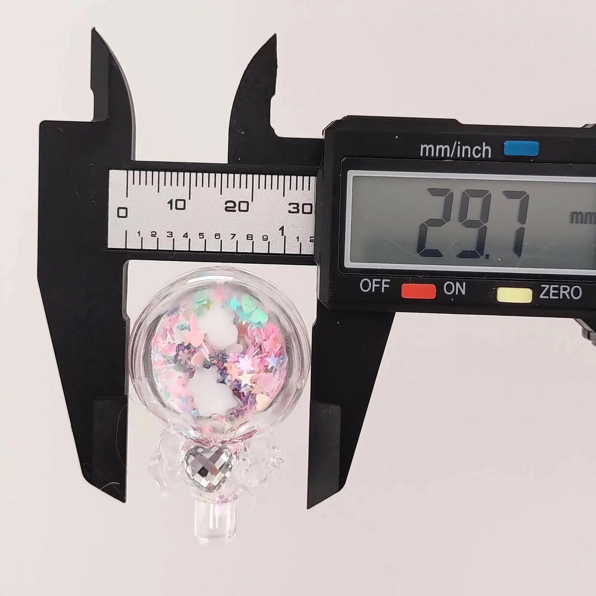 FS1201-30MM Heart Lollypops Candy Clear Box Shakes Based Beads Fit For Beadable Pens -Zoe DIY Wholesale