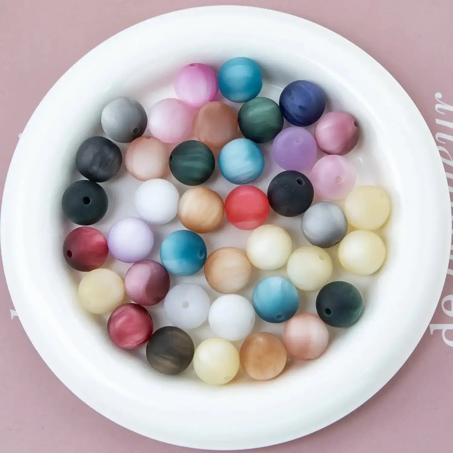 FS1331-16mm Frosted Cat Eye Resin Beads Fit For Beadable Pens -Zoe DIY Wholesale
