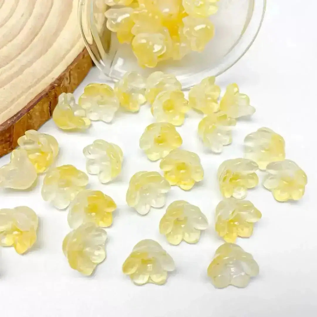 FS1337-7×12mm Glass Valley Of Lilly For Making Car Hangers Or Spacers -Zoe DIY Wholesale