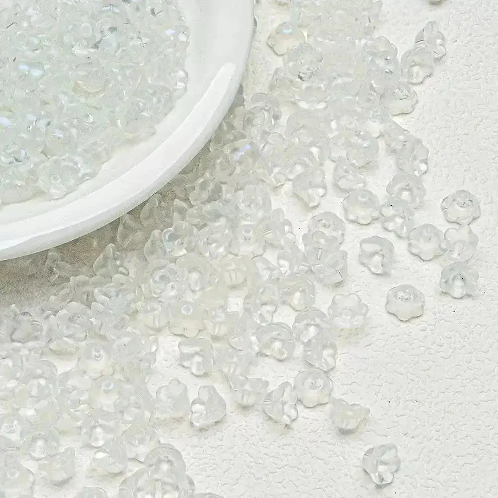 FS1337-7×12mm Glass Valley Of Lilly For Making Car Hangers Or Spacers -Zoe DIY Wholesale