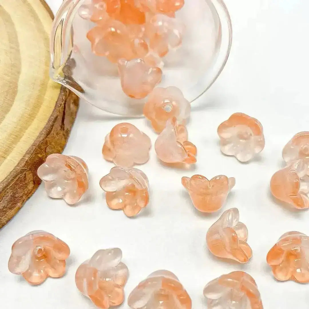 FS1337-7×12mm Glass Valley Of Lilly For Making Car Hangers Or Spacers -Zoe DIY Wholesale
