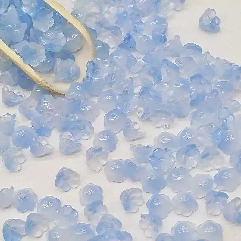 FS1337-7×12mm Glass Valley Of Lilly For Making Car Hangers Or Spacers -Zoe DIY Wholesale