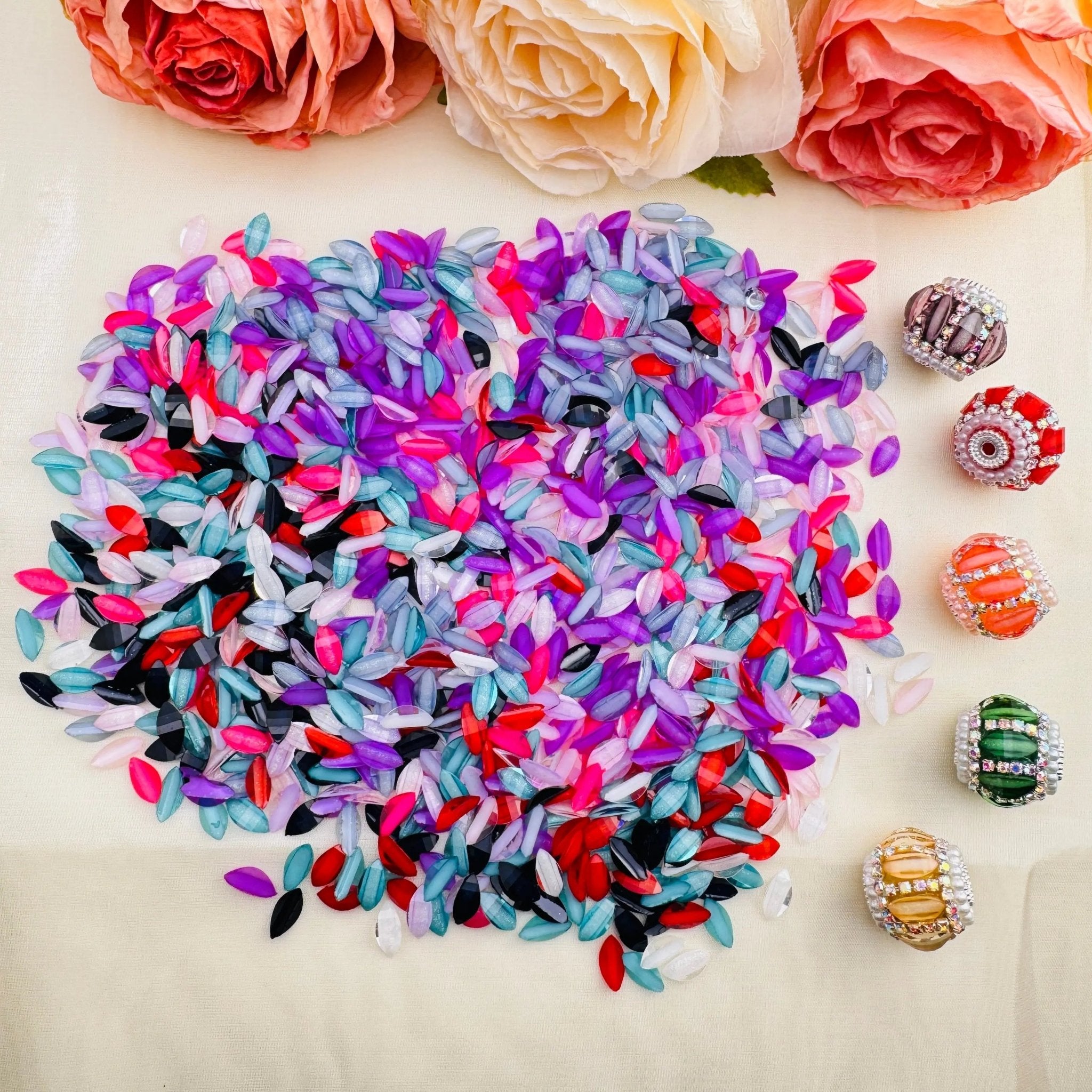 FS1354-5*10mm Horse-Eye Petals For Making Fancy Beads Or Fancy Pens -Zoe DIY Wholesale