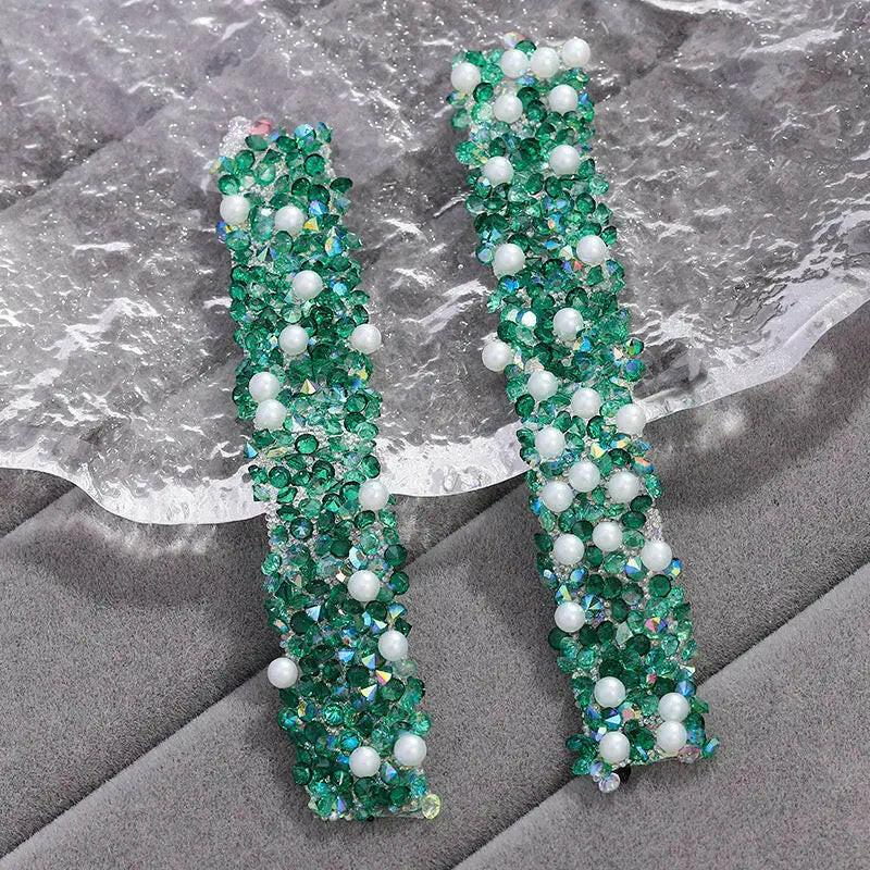 FS1515-Width 1.2cm Pearl Dianond Tape For Making Fancy Bead -Zoe DIY Wholesale