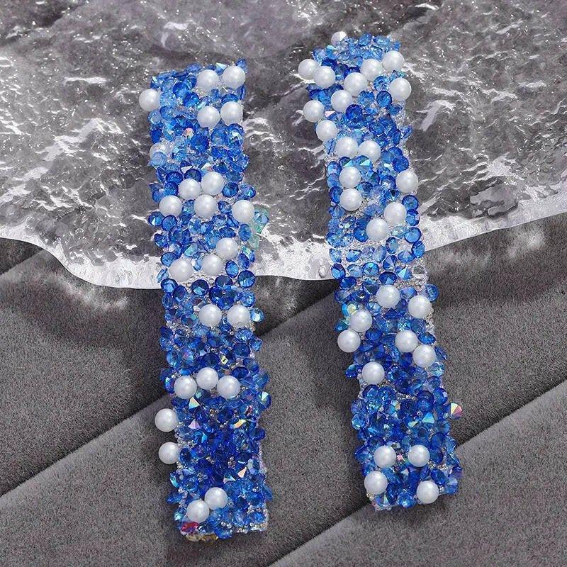 FS1515-Width 1.2cm Pearl Dianond Tape For Making Fancy Bead -Zoe DIY Wholesale