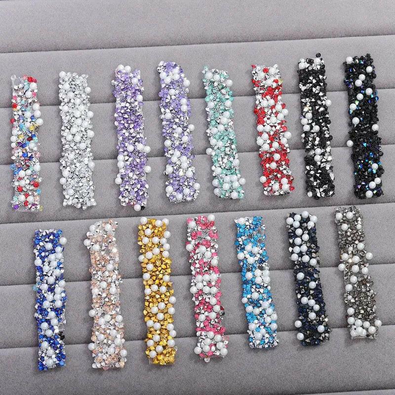 FS1515-Width 1.2cm Pearl Dianond Tape For Making Fancy Bead -Zoe DIY Wholesale