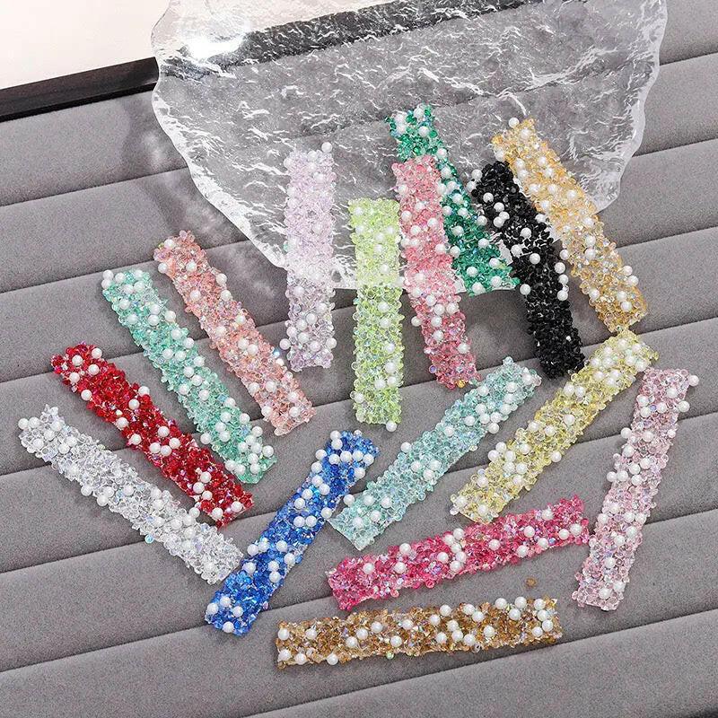 FS1515-Width 1.2cm Pearl Dianond Tape For Making Fancy Bead -Zoe DIY Wholesale