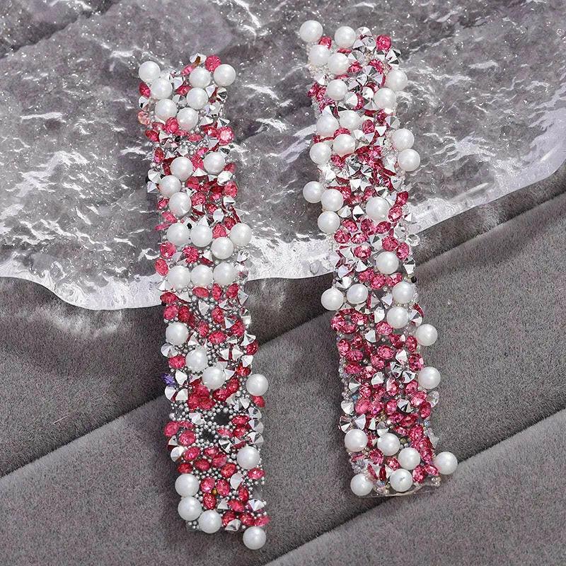 FS1515-Width 1.2cm Pearl Dianond Tape For Making Fancy Bead -Zoe DIY Wholesale