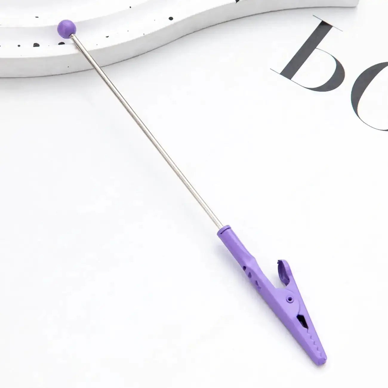 FS1548-16.2*0.2cm DIY Metal Crocodile Clips with Beadable Keychain Bar Mini Lobster Clasp for Notes Business Card Photo -Zoe DIY Wholesale