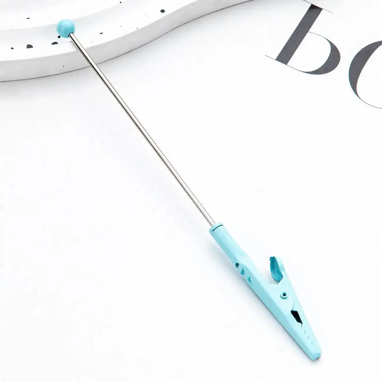 FS1548-16.2*0.2cm DIY Metal Crocodile Clips with Beadable Keychain Bar Mini Lobster Clasp for Notes Business Card Photo -Zoe DIY Wholesale