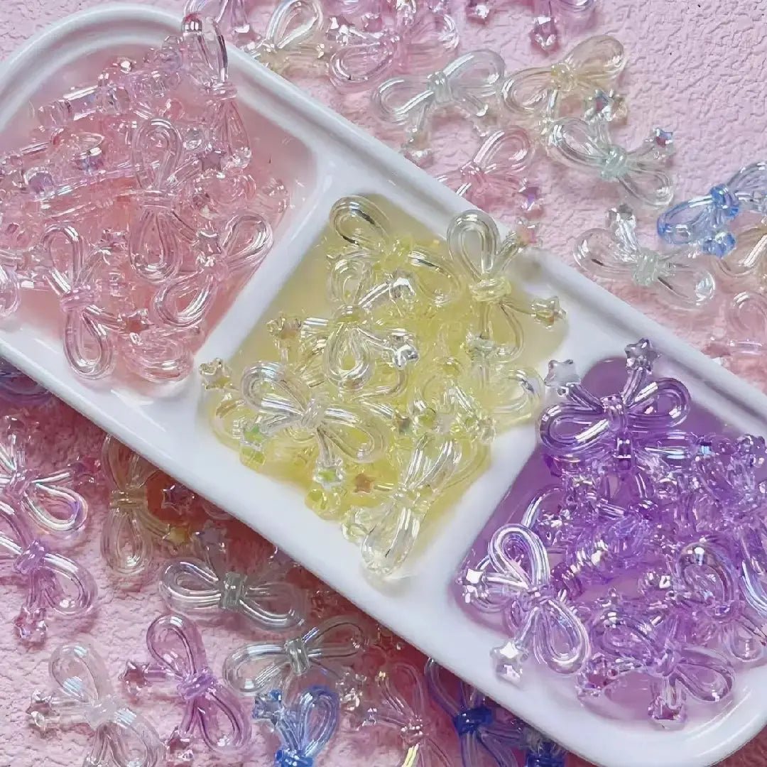 FS1652-20*34MM UV Star Butterfly Bow Acrylic Beads -Zoe DIY Wholesale