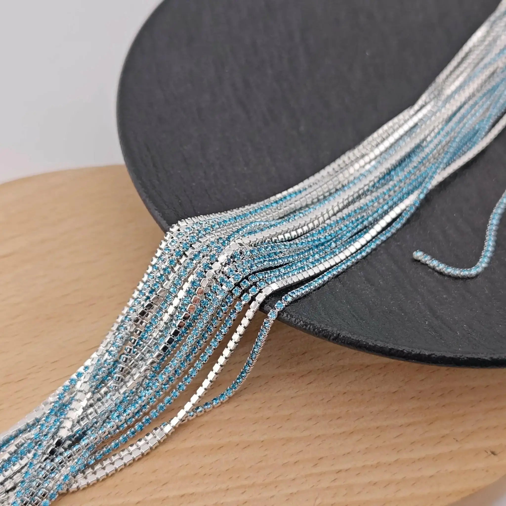 FS1674-1.5mm Diamonds Chain For DIY Making Beads and making Fancy Pens -Zoe DIY Wholesale