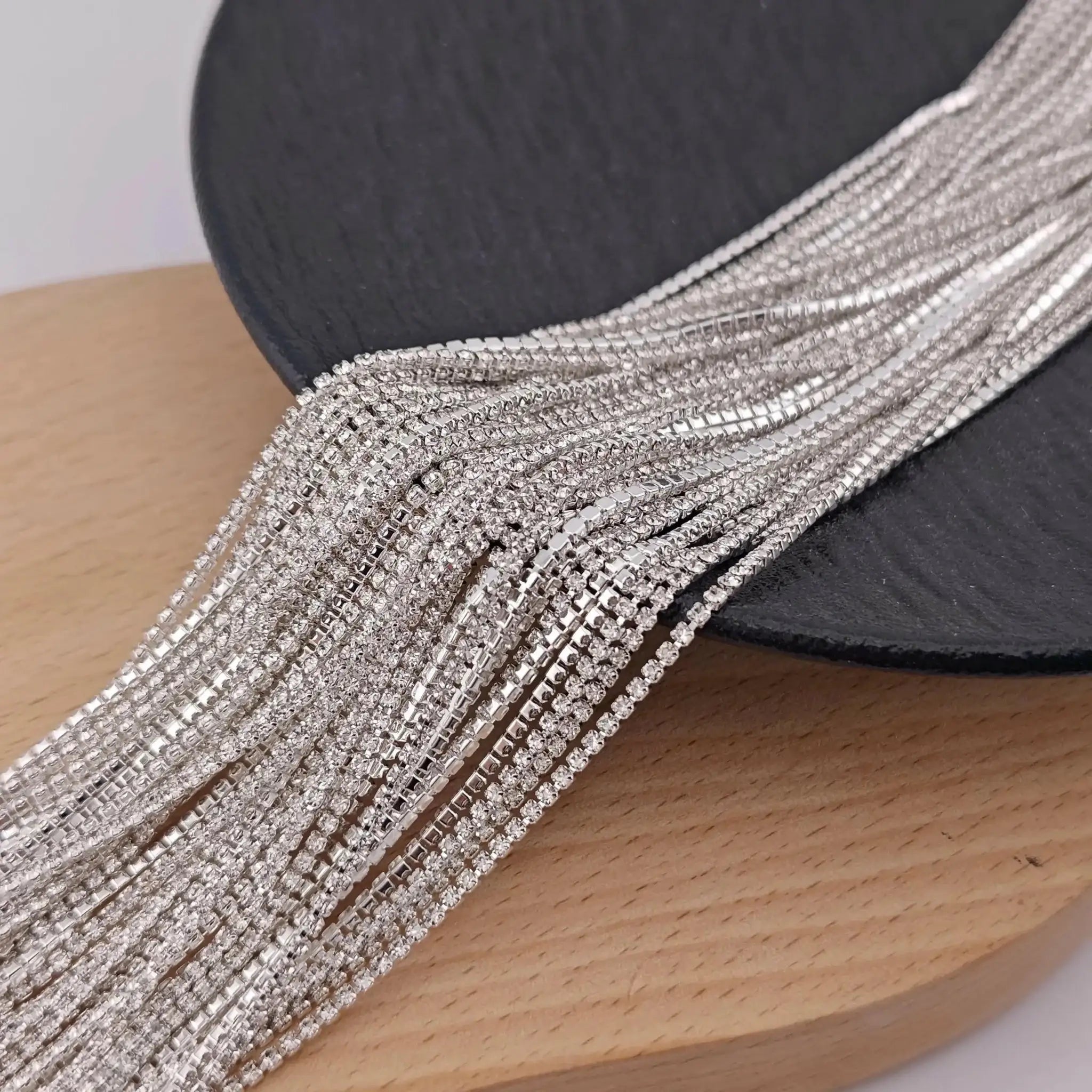 FS1674-1.5mm Diamonds Chain For DIY Making Beads and making Fancy Pens -Zoe DIY Wholesale