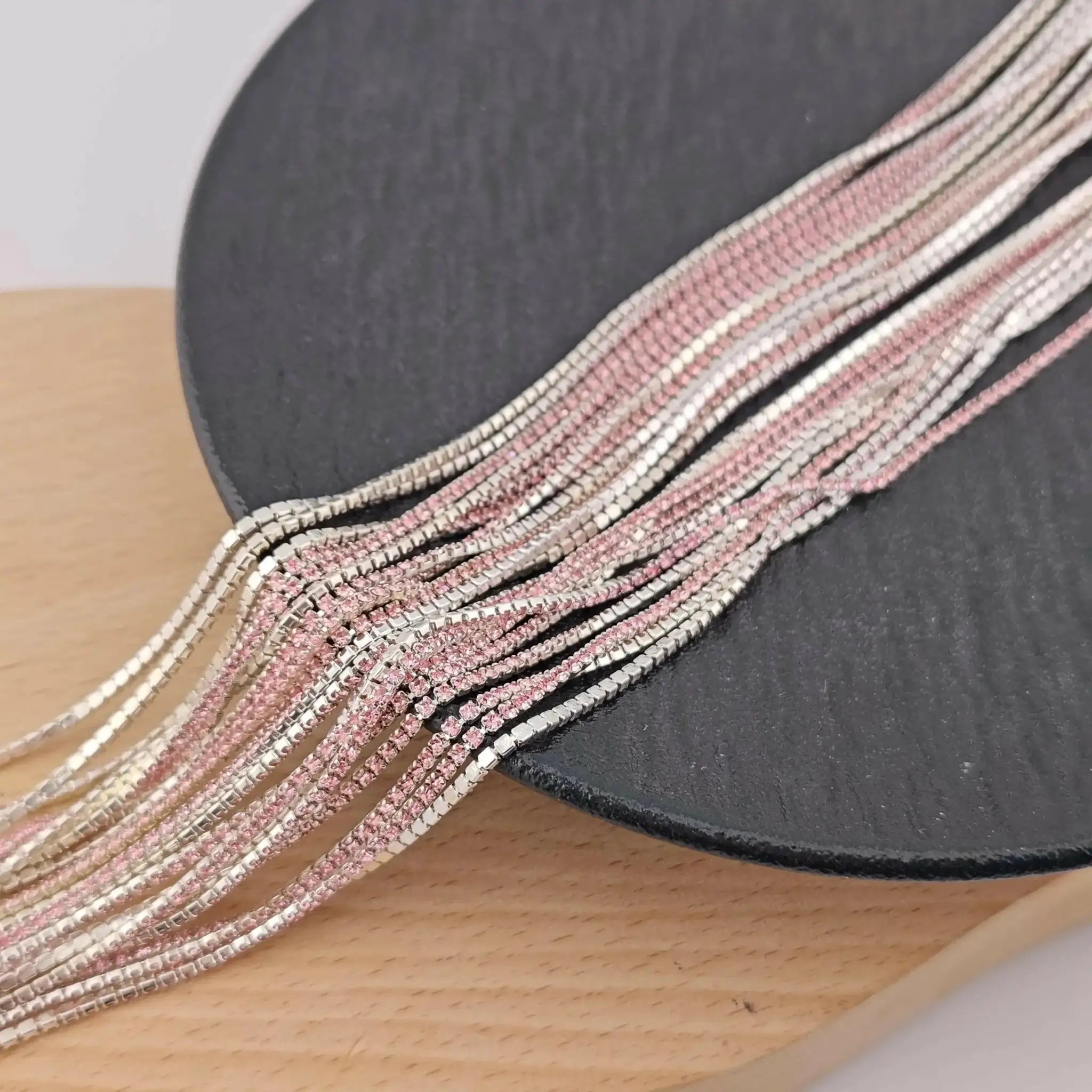 FS1674-1.5mm Diamonds Chain For DIY Making Beads and making Fancy Pens -Zoe DIY Wholesale