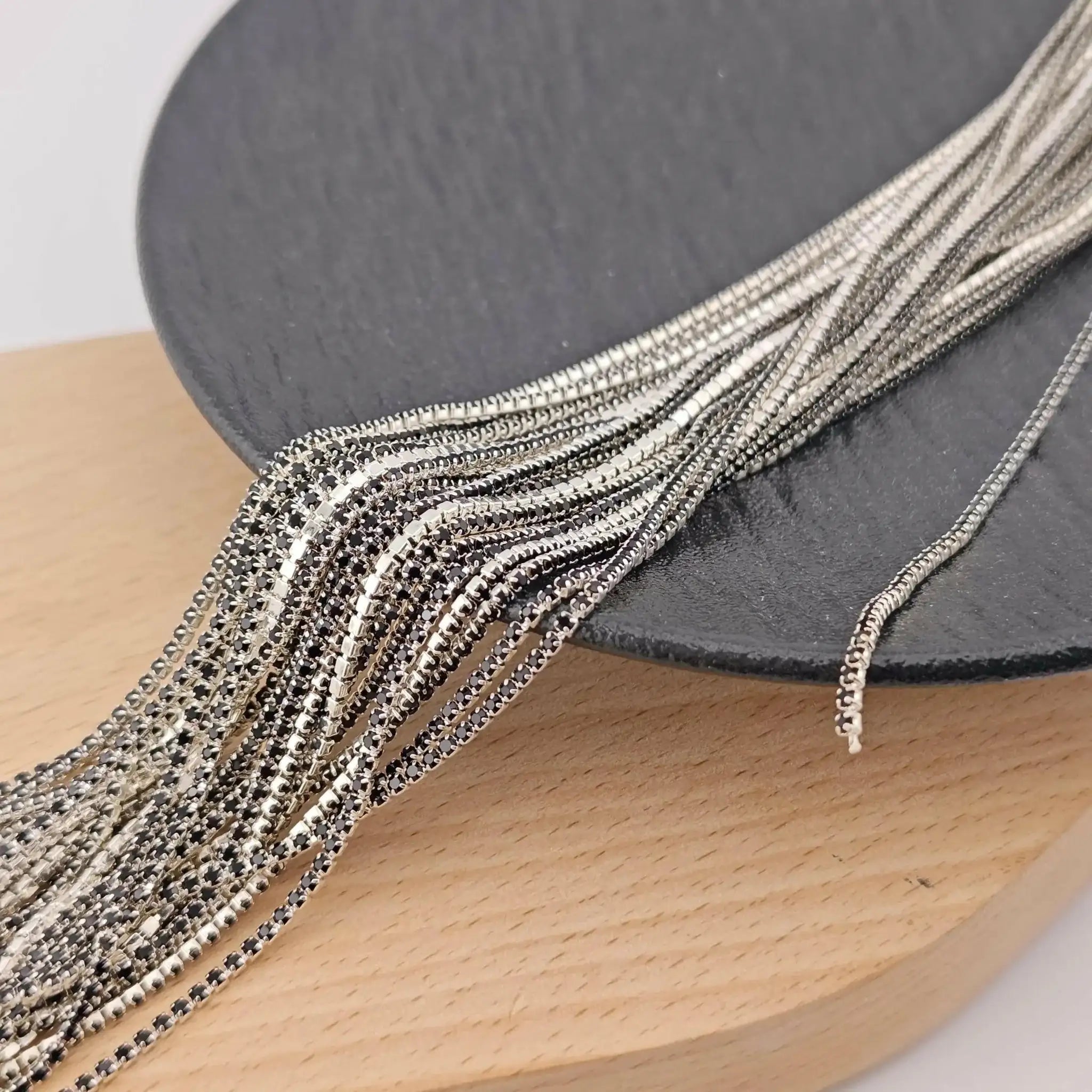FS1674-1.5mm Diamonds Chain For DIY Making Beads and making Fancy Pens -Zoe DIY Wholesale