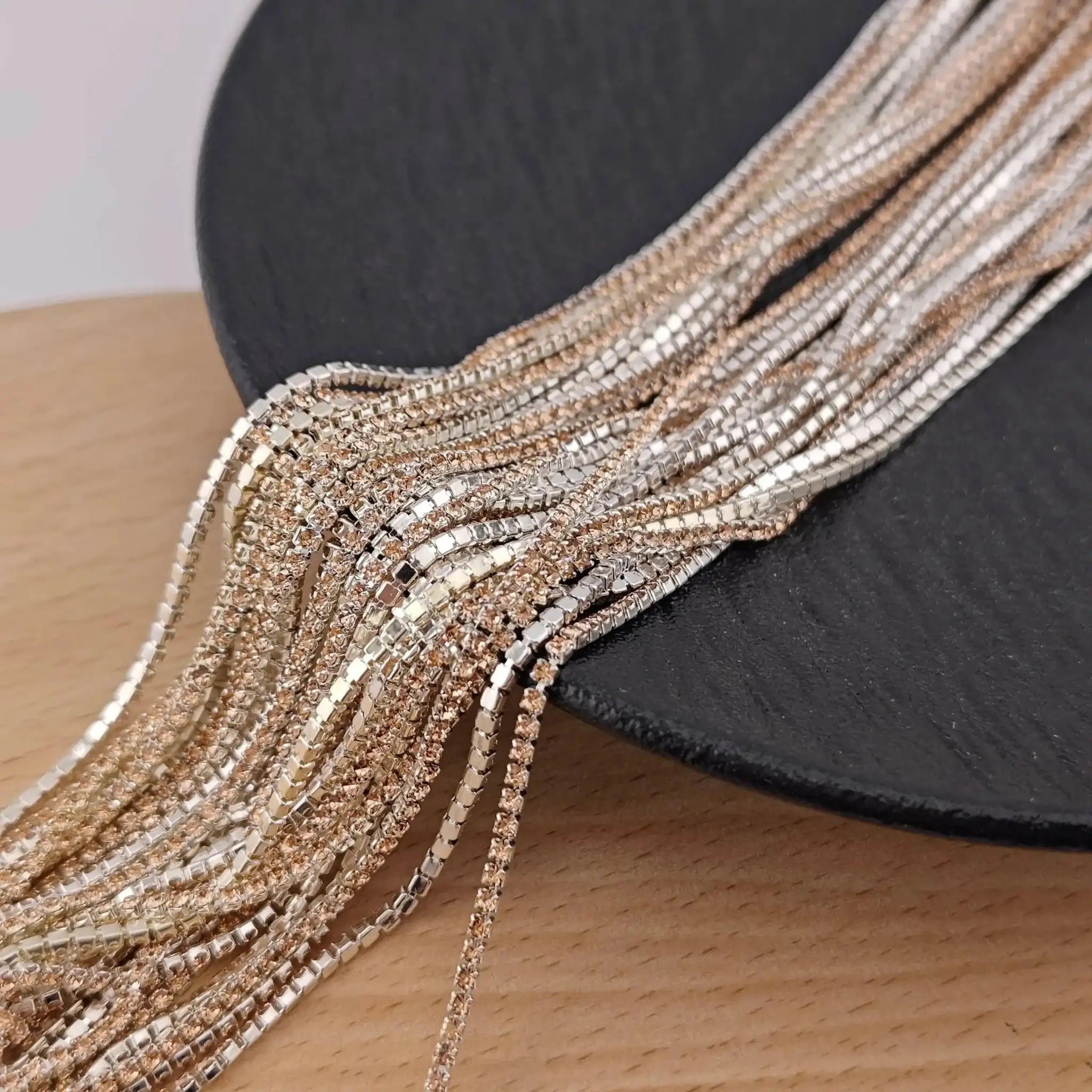 FS1674-1.5mm Diamonds Chain For DIY Making Beads and making Fancy Pens -Zoe DIY Wholesale