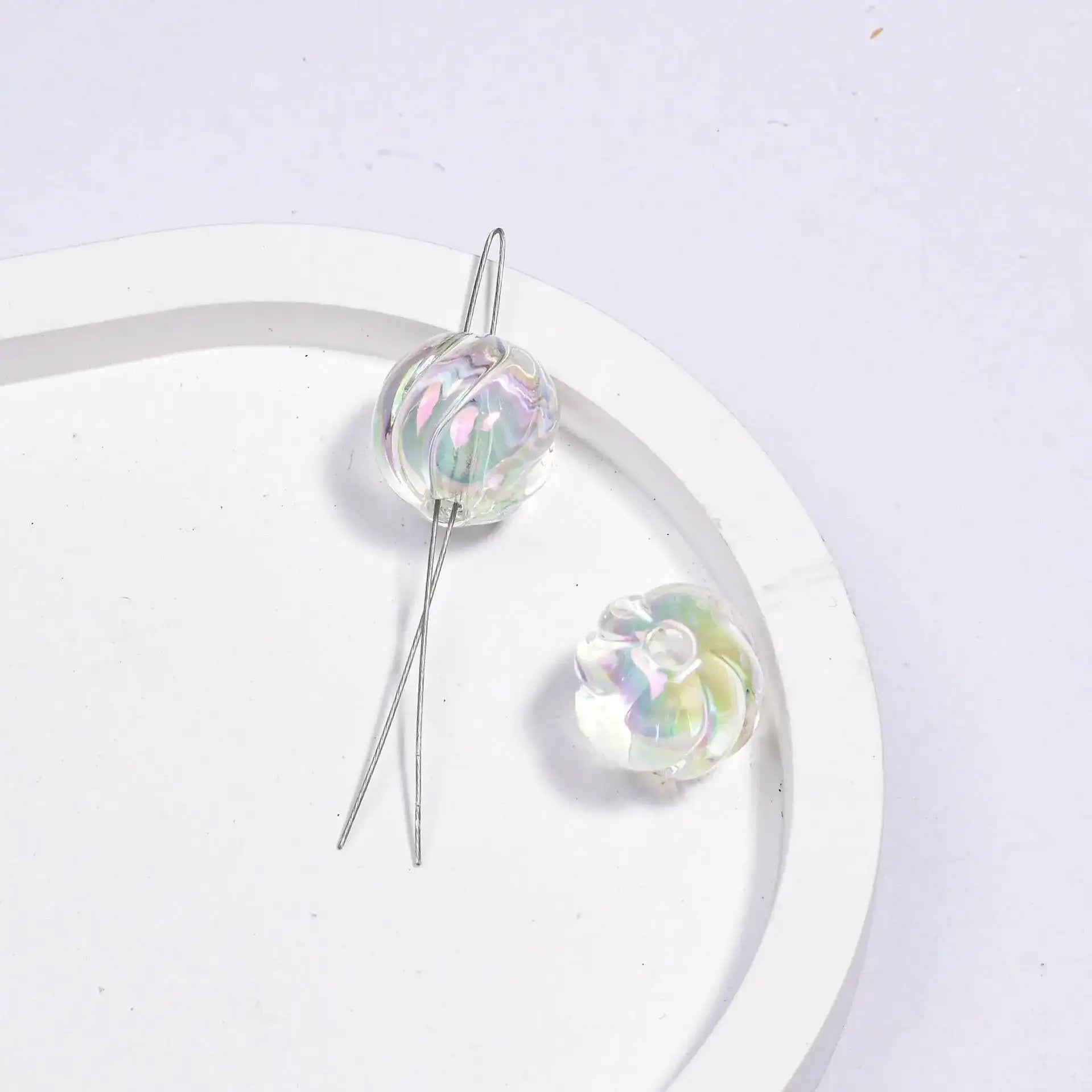 FS1735-16MM Clear Pumpkin Acrylic Beads Fit For Beadable Pens -Zoe DIY Wholesale