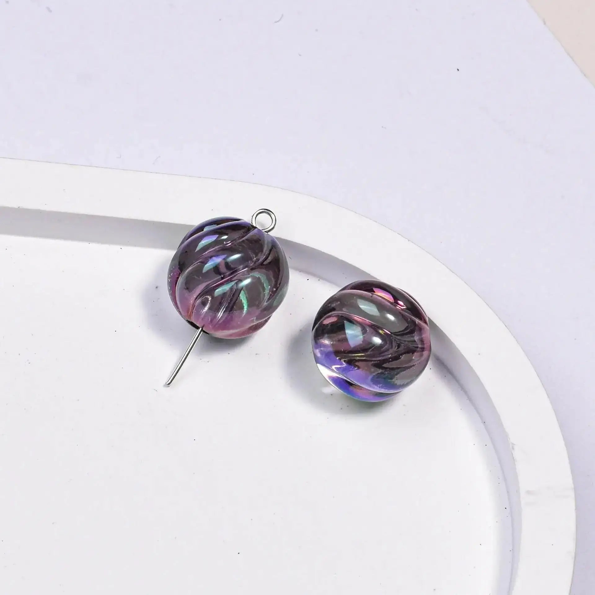FS1735-16MM Clear Pumpkin Acrylic Beads Fit For Beadable Pens -Zoe DIY Wholesale