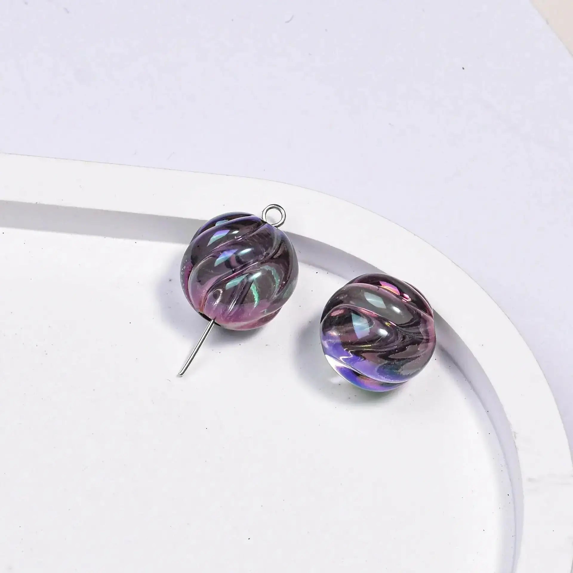 FS1735-16MM Clear Pumpkin Acrylic Beads Fit For Beadable Pens -Zoe DIY Wholesale