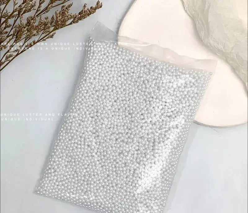 FS1757-3MM+4MM Mixed Pearl Looking Beads(No Hole) -Zoe DIY Wholesale
