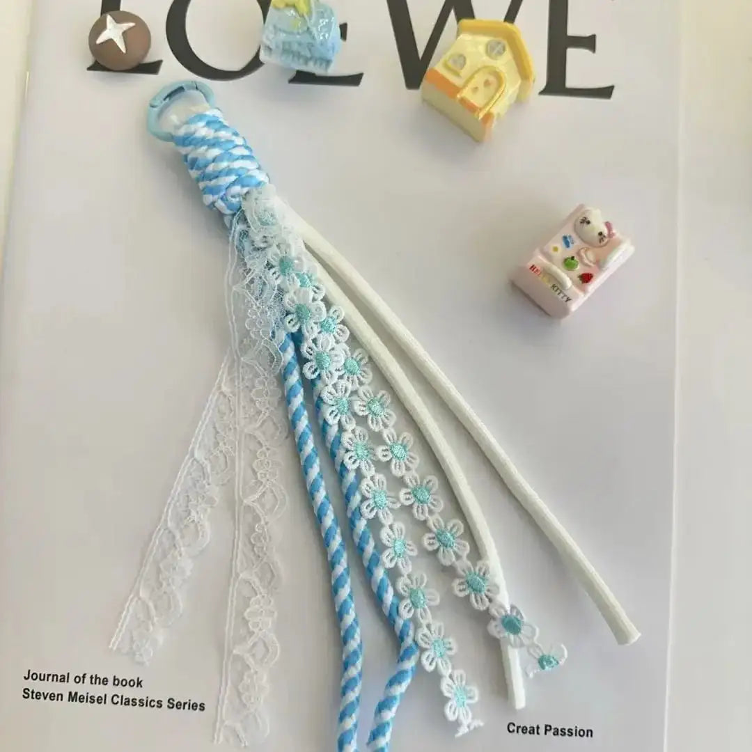 FS17835-Miu Style Dasiy Flower Rope With Key Ring -Zoe DIY Wholesale