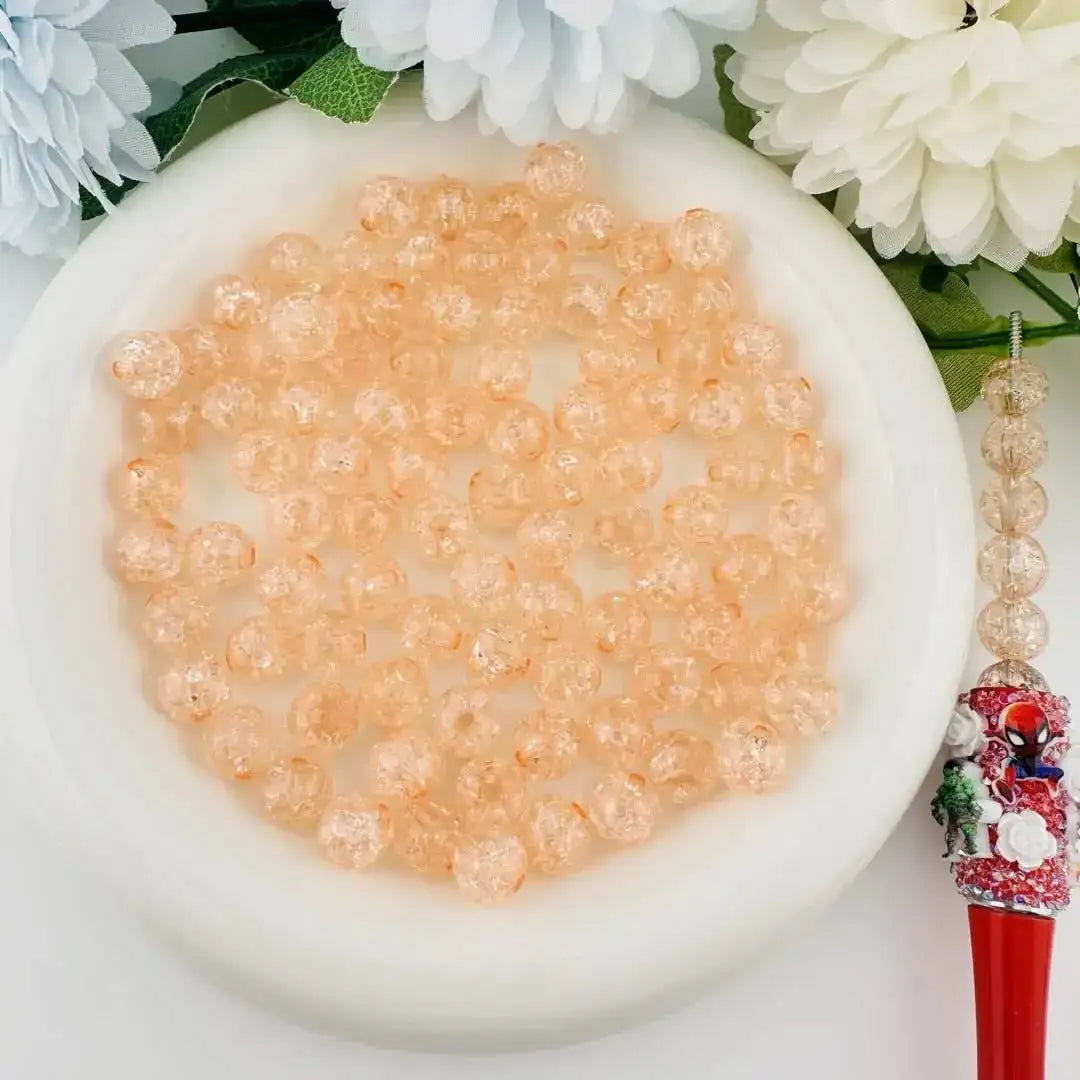 FS17858-About 10mm Cracked Acrylic Beads -Zoe DIY Wholesale